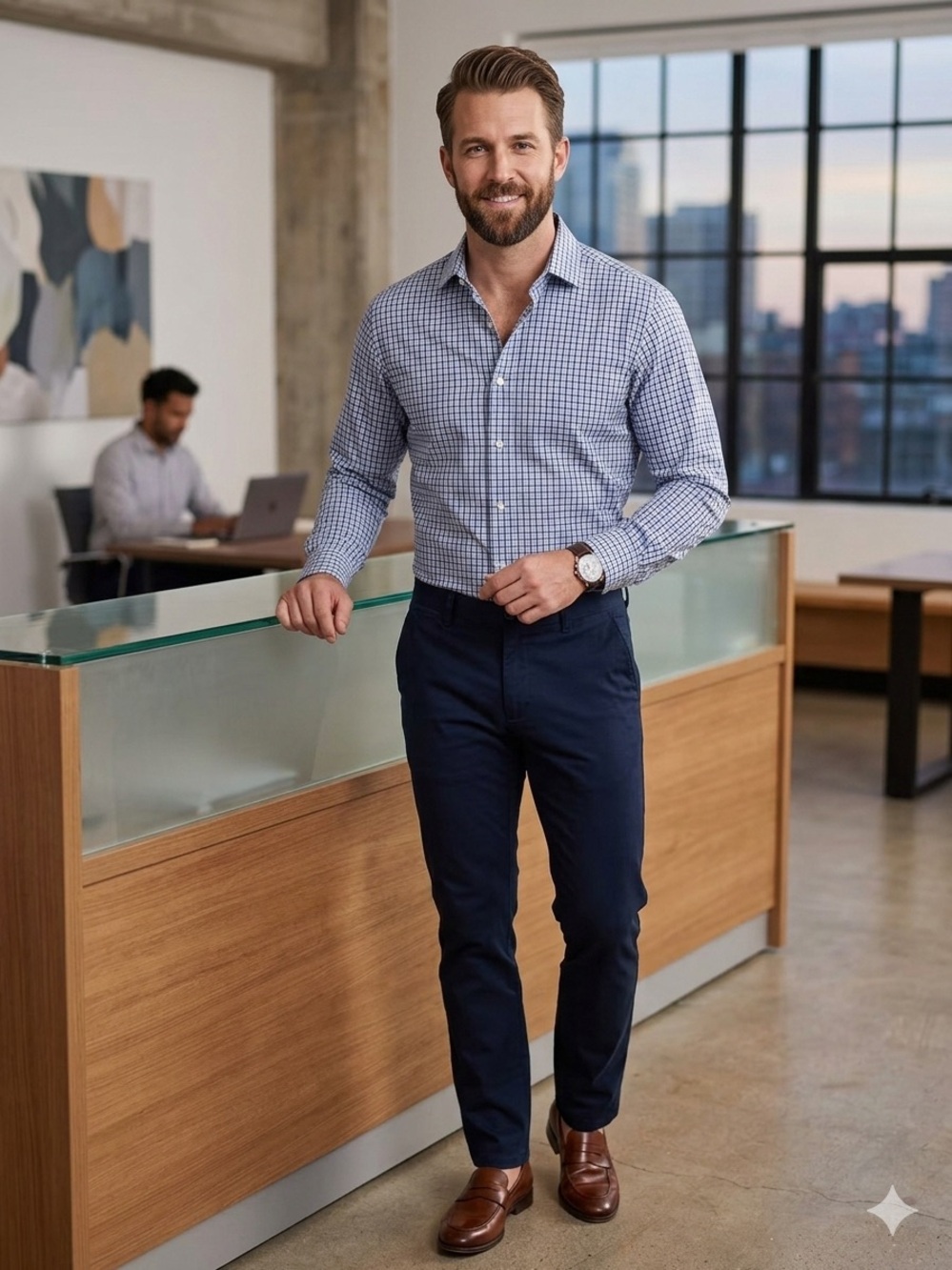Metropolitan View button-down dress shirt